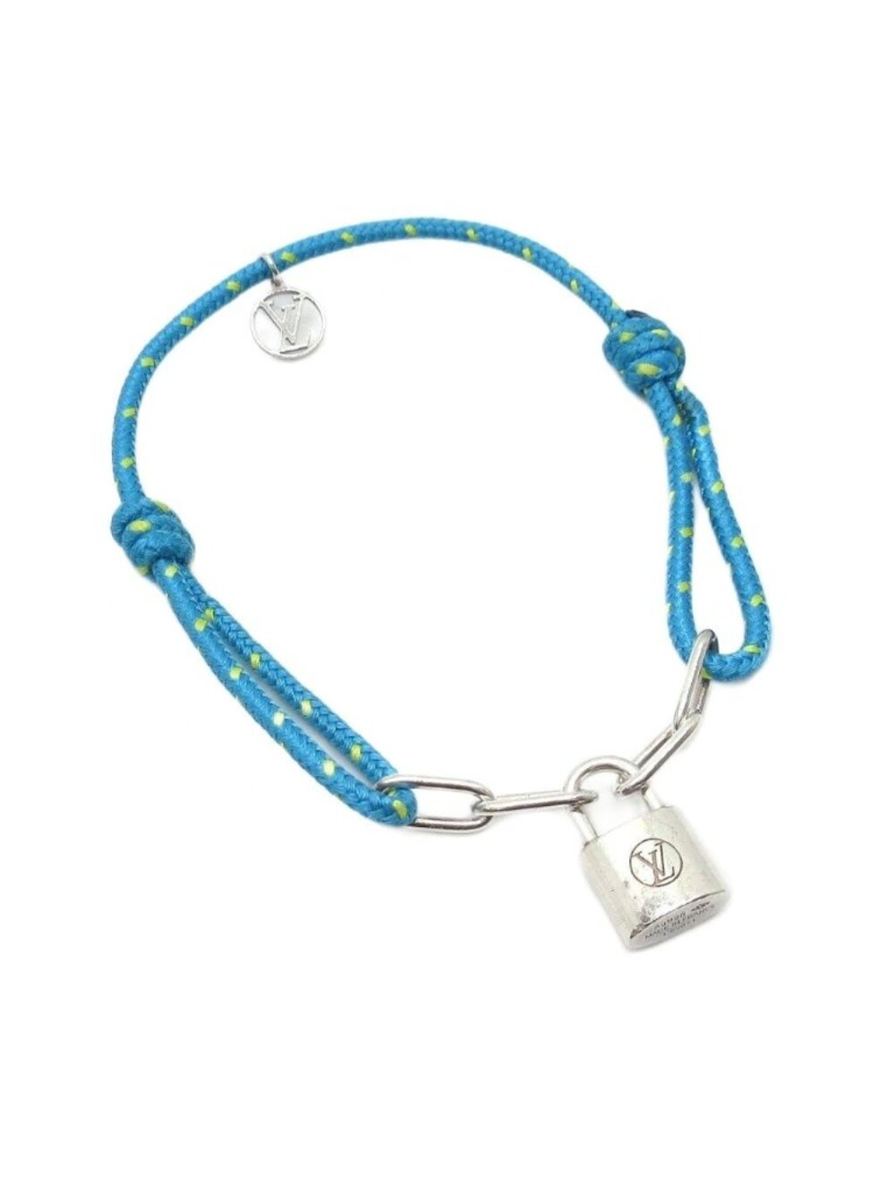 Louis Vuitton Bracelet Silver Lockit Blue Virgil Abloh